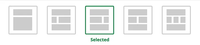 Right Panel Hero Layout Selected